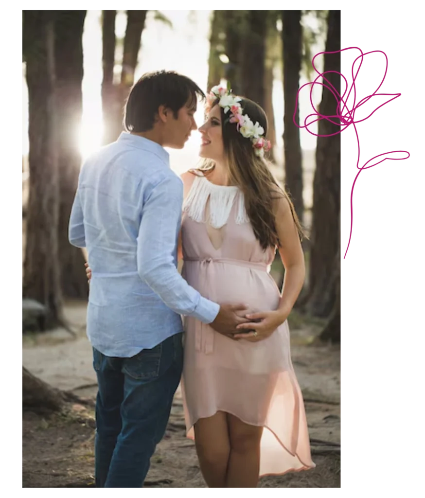 Pareja esperando su hijo gracias a la naprotecnologia