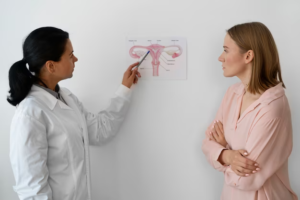 Paciente y Doctora hablando sobre la Inseminación Artificial Barranquilla Precio